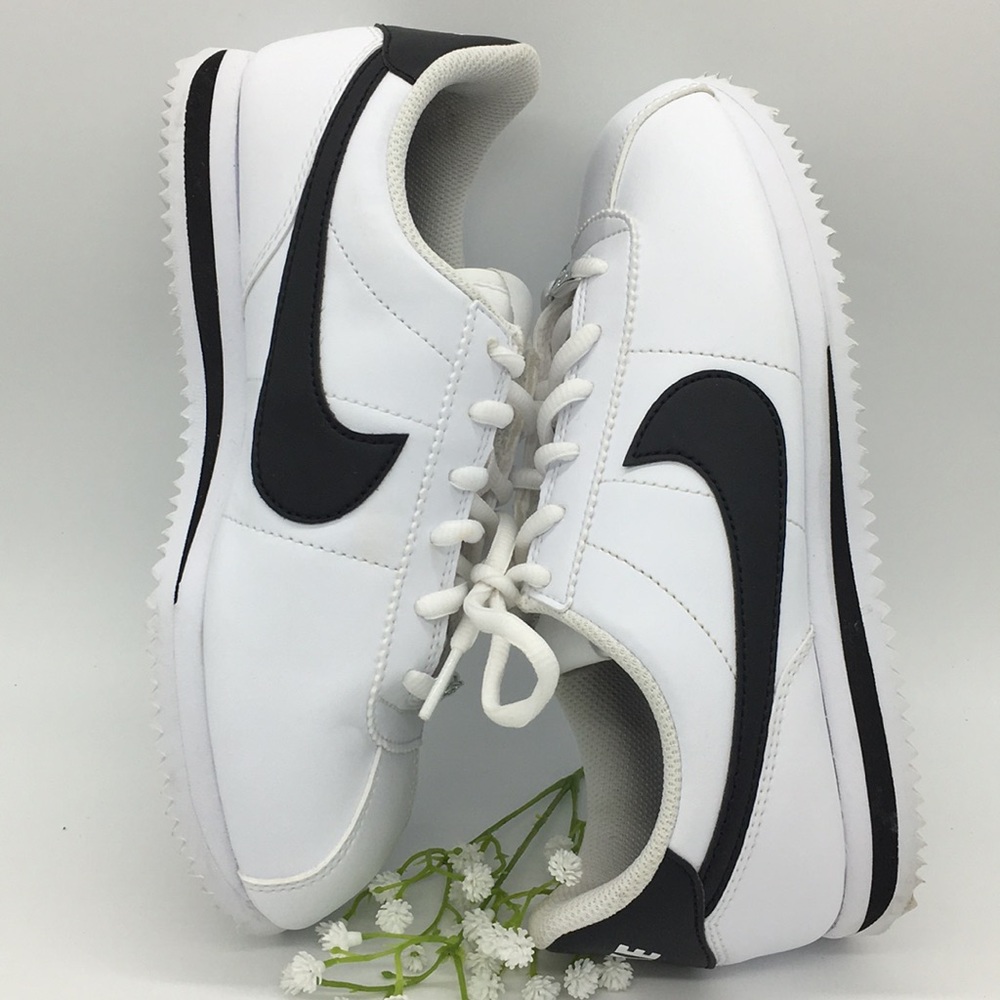 NIKE CORTEZ BASIC SL (GS) white/black - Picture 9 of 16